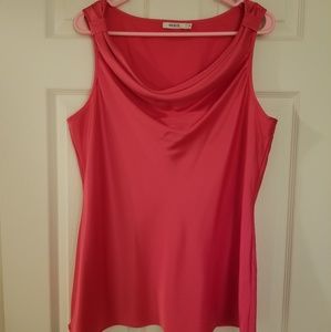Cowl Neck Sleeveless Blouse Tank Top